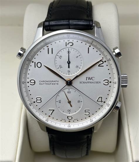 iwc portugaise rattrapante 3712 platine full set n 2669943|PORTUGIESER CHRONOGRAPH RATTRAPANTE, REF. 3712 .